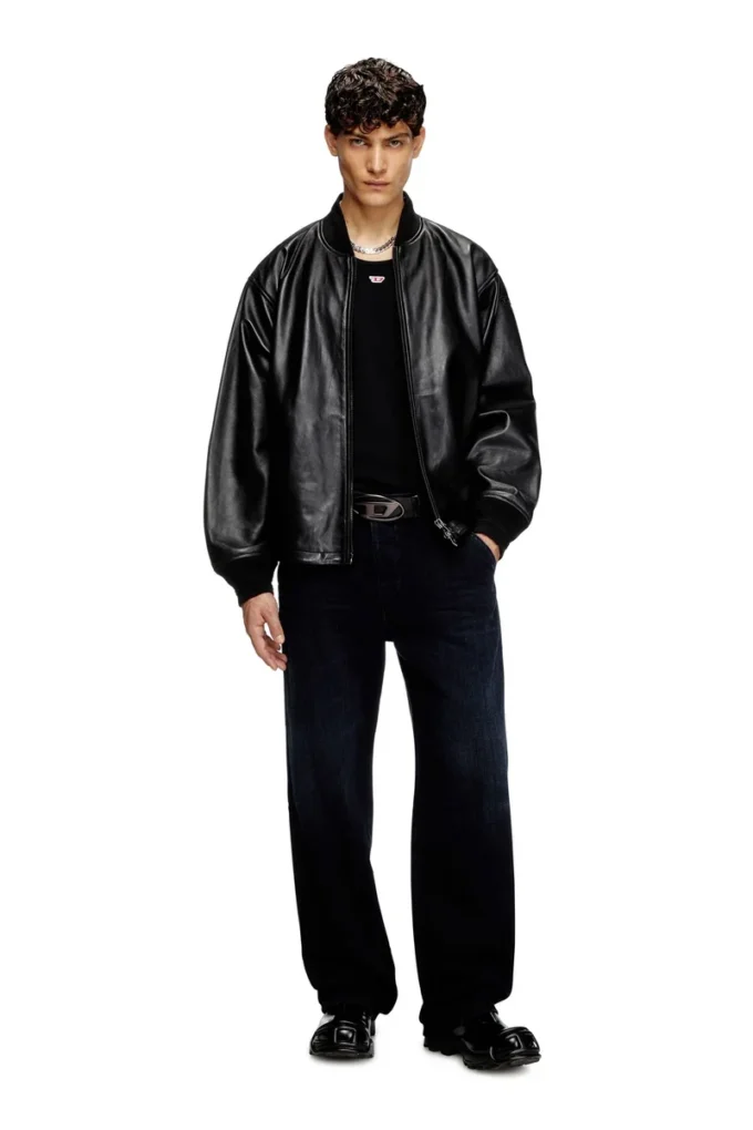 l-khat Waxed-leather bomber jacket l-khat Waxed-leather bomber jacket