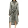 d-iletta Wrap dress in denim-look viscose d-iletta Wrap dress in denim-look viscose