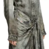 d-iletta Wrap dress in denim-look viscose d-iletta Wrap dress in denim-look viscose