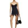 d-inlay-r1 Nylon mini dress with tulle insert d-inlay-r1 Nylon mini dress with tulle insert