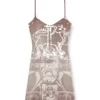 d-longy Mini dress with foil print d-longy Mini dress with foil print