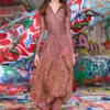 o-riella Brushed bouclé skirt with frayed hem o-riella Brushed bouclé skirt with frayed hem
