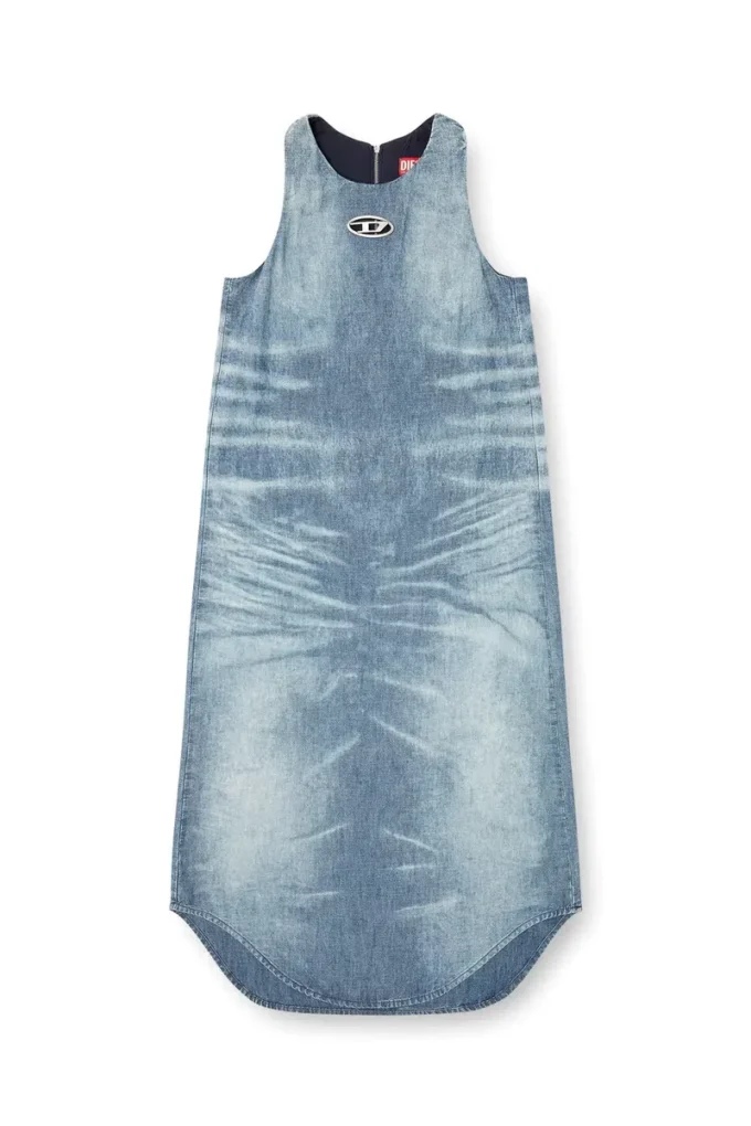 de-lina-s Long dress in marbled denim de-lina-s Long dress in marbled denim