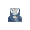 de-top-fse Cropped denim top with crystal plaque de-top-fse Cropped denim top with crystal plaque