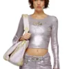 de-top1-fse Long-sleeve top with crystal plaque de-top1-fse Long-sleeve top with crystal plaque