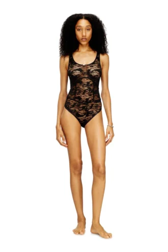 ezzy-utlt Nylon bodysuit with lace design ezzy-utlt Nylon bodysuit with lace design
