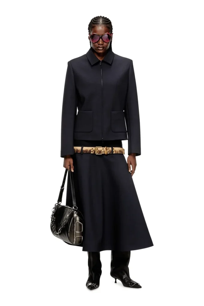 g-cesara-bond Collared jacket in neoprene-bonded fabric g-cesara-bond Collared jacket in neoprene-bonded fabric