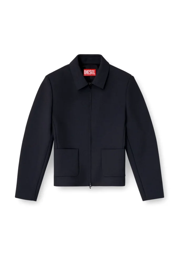 g-cesara-bond Collared jacket in neoprene-bonded fabric g-cesara-bond Collared jacket in neoprene-bonded fabric