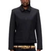 g-cesara-bond Collared jacket in neoprene-bonded fabric g-cesara-bond Collared jacket in neoprene-bonded fabric