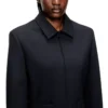 g-cesara-bond Collared jacket in neoprene-bonded fabric g-cesara-bond Collared jacket in neoprene-bonded fabric