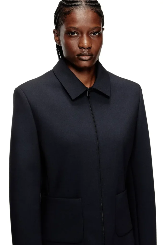 g-cesara-bond Collared jacket in neoprene-bonded fabric g-cesara-bond Collared jacket in neoprene-bonded fabric