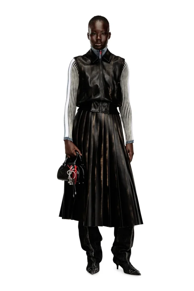 g-inko Bomber vest with distressed effect g-inko Bomber vest with distressed effect