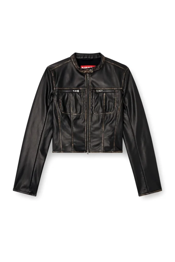 g-lobe Cropped distressed biker jacket g-lobe Cropped distressed biker jacket