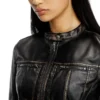 g-lobe Cropped distressed biker jacket g-lobe Cropped distressed biker jacket