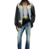 j-erik Tech-jersey jacket with lyrics print j-erik Tech-jersey jacket with lyrics print