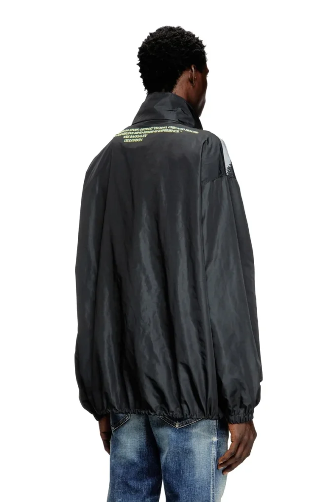 j-erik Tech-jersey jacket with lyrics print j-erik Tech-jersey jacket with lyrics print