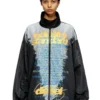 j-erik Tech-jersey jacket with lyrics print j-erik Tech-jersey jacket with lyrics print