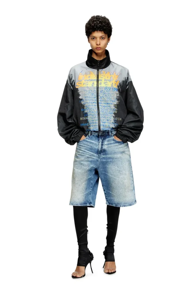 j-erik Tech-jersey jacket with lyrics print j-erik Tech-jersey jacket with lyrics print