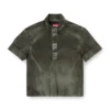 j-valois Short-sleeve jacket in denim-effect nylon j-valois Short-sleeve jacket in denim-effect nylon