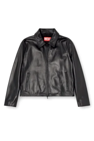 l-amar-fem-s2 Coach jacket in leather l-amar-fem-s2 Coach jacket in leather
