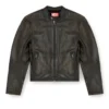 l-aross Distressed leather biker jacket l-aross Distressed leather biker jacket