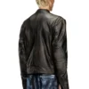 l-aross Distressed leather biker jacket l-aross Distressed leather biker jacket