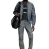 l-cobb Bomber jacket in treated leather l-cobb Bomber jacket in treated leather