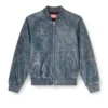 l-cobb Bomber jacket in treated leather l-cobb Bomber jacket in treated leather