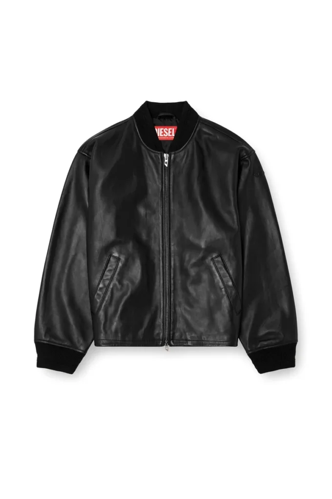 l-khat Waxed-leather bomber jacket l-khat Waxed-leather bomber jacket