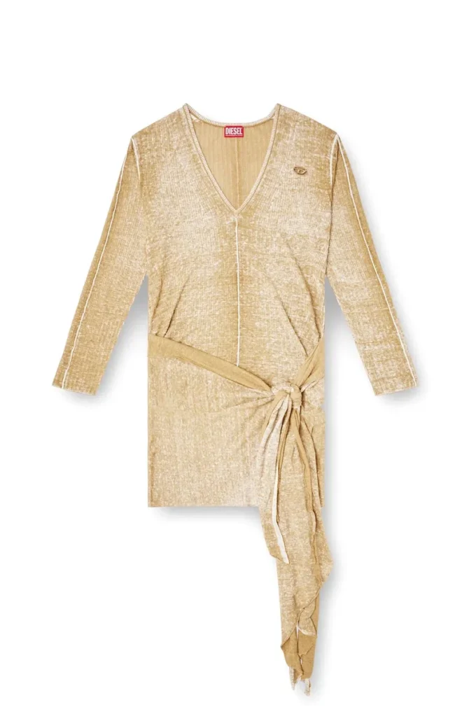 m-egaknot Knitted dress with hip tie m-egaknot Knitted dress with hip tie