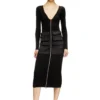 m-melti-ls Ribbed midi dress with cargo pockets m-melti-ls Ribbed midi dress with cargo pockets