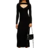 m-oloni Midi wool dress with inlay m-oloni Midi wool dress with inlay