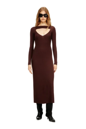 m-oloni Midi wool dress with inlay m-oloni Midi wool dress with inlay