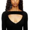 m-oloni Midi wool dress with inlay m-oloni Midi wool dress with inlay