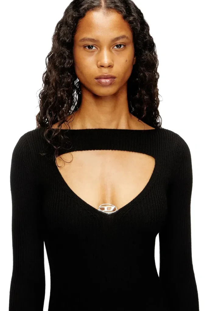 m-oloni Midi wool dress with inlay m-oloni Midi wool dress with inlay