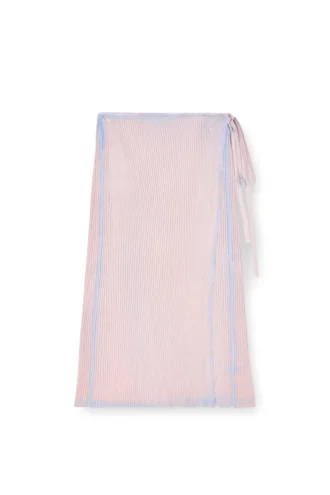 m-vigo Wrap skirt in double-dyed rib-knit m-vigo Wrap skirt in double-dyed rib-knit