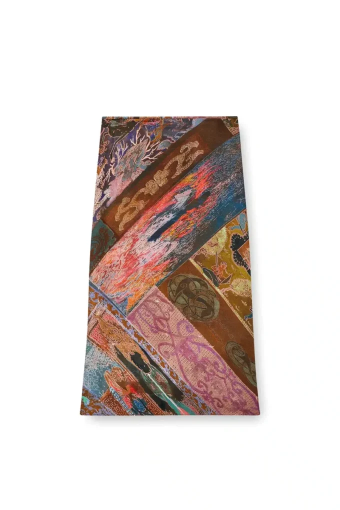 o-rchid Viscose midi skirt with Heraldic print o-rchid Viscose midi skirt with Heraldic print