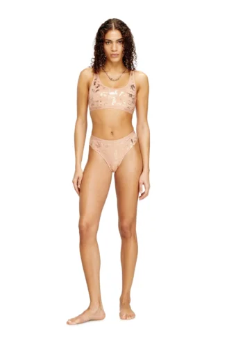 oriba-gft Stretch-cotton bralette with metallic print oriba-gft Stretch-cotton bralette with metallic print