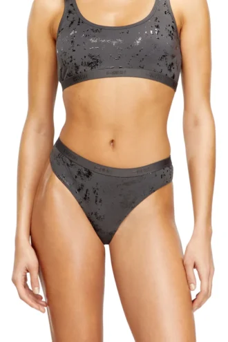 stars-gft Thong in metallic-effect stretch cotton stars-gft Thong in metallic-effect stretch cotton
