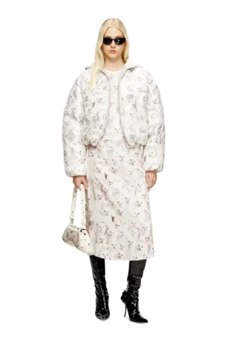 w-inner-r1 Padded jacket with cat print w-inner-r1 Padded jacket with cat print