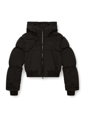 w-peyt-short-new-p1 Hooded down jacket in crinkled nylon w-peyt-short-new-p1 Hooded down jacket in crinkled nylon