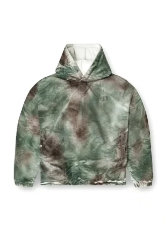w-thug-jkt-puffy Puffy hooded jacket in camo nylon w-thug-jkt-puffy Puffy hooded jacket in camo nylon