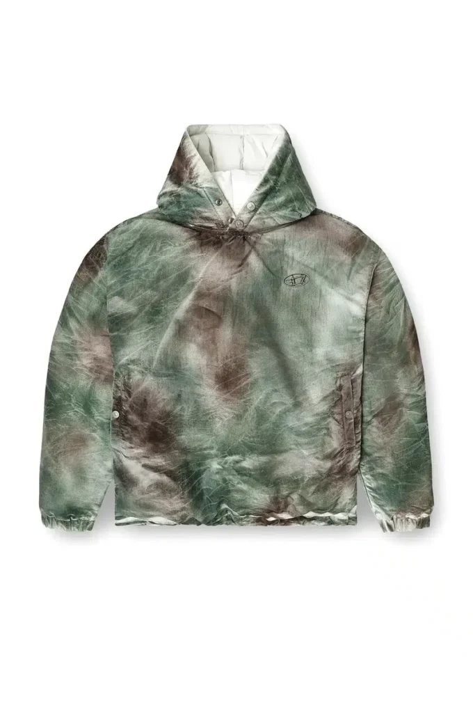 w-thug-jkt-puffy Puffy hooded jacket in camo nylon w-thug-jkt-puffy Puffy hooded jacket in camo nylon