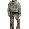 w-thug-jkt-puffy Puffy hooded jacket in camo nylon w-thug-jkt-puffy Puffy hooded jacket in camo nylon